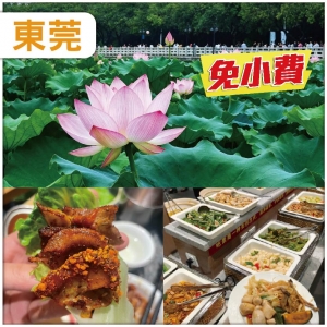 東莞 【免小費】欣賞1年1度荷花聖景 食雙自助餐 抵玩1天