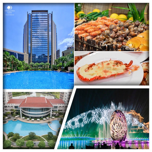 B線-河源希爾頓逸林酒店+惠州千花洲度假酒店 豪歎2晚酒店自助晚餐 位上龍蝦每人半隻 純玩3天