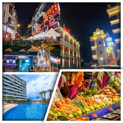 夜遊2大網紅打卡地：千年商埠水東街&淡水人氣老街 惠州半島格蘭雲天國際酒店+惠州皇冠假日酒店純玩3天