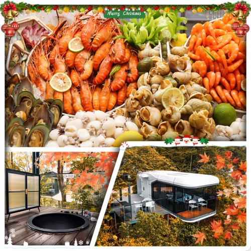 (聖誕加班）國際品牌增城希爾頓逸林酒店  歎酒店海鮮自助晚餐、廣州山谷國際旅遊度假區賞紅葉純玩3天