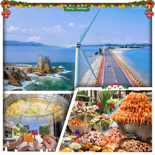 （聖誕加班）潮遊汕尾海上公路『風車島』、海上古堡 汕尾顯達大酒店+惠陽裕華鉑金酒店 純玩3天