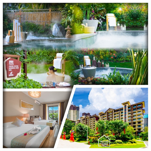 連住2晚 惠陽5星享受【碧桂園潤楊溪谷溫泉酒店】任浸30多個園林式偏硅酸溫泉 純玩3天